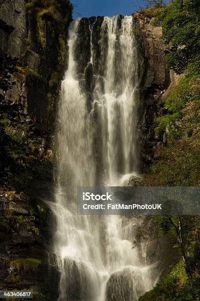 Pistyll Rhaeadr Waterfall In Wales United Kingdom Stock Photo - Download Image Now