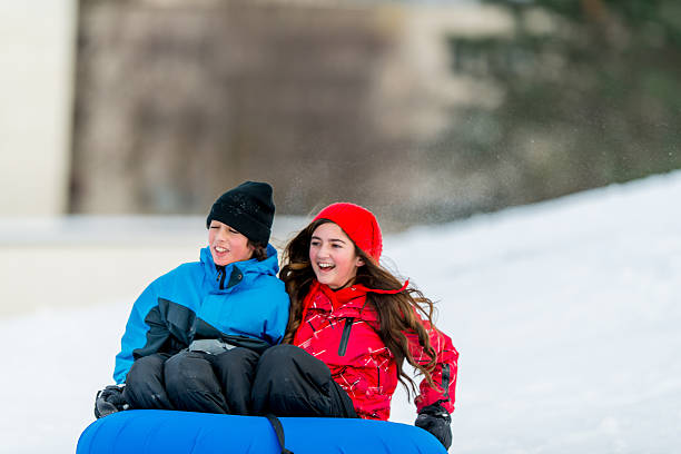 istock Family Fun in the Winter Snow 463406825