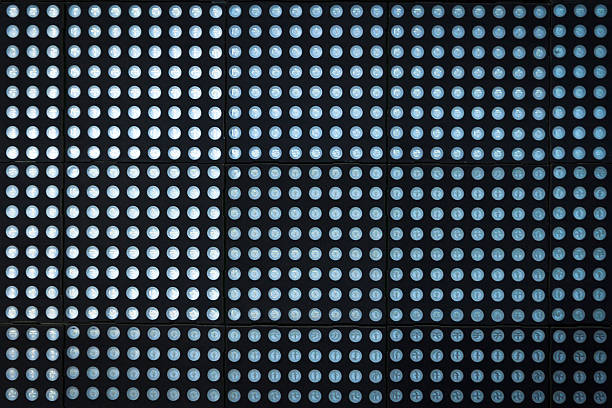 luces de led azul - led abstract the media textured effect fotografías e imágenes de stock