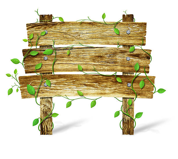 istock Old woodroad sign 463408467