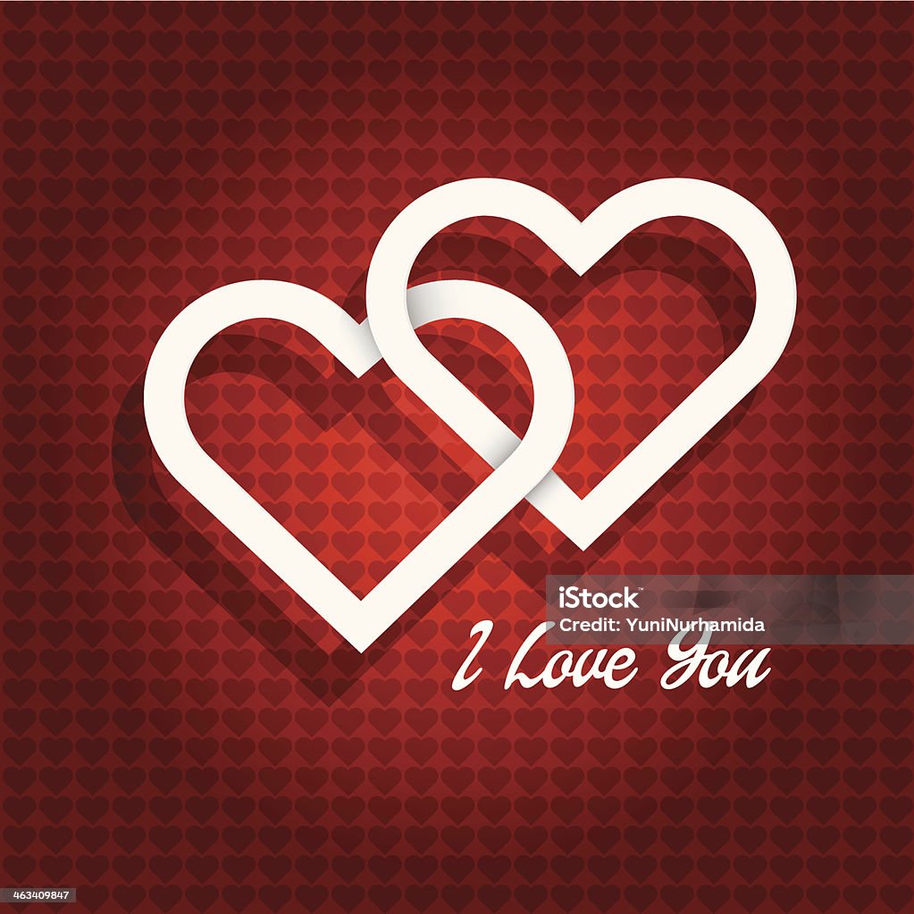 Two Heart Love Background Stock Illustration - Download Image Now -  Abstract, Backgrounds, Celebration - iStock
