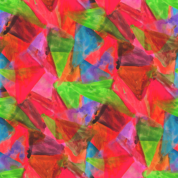 istock textured palette picture seamless ornament red, green, triangle 463413789