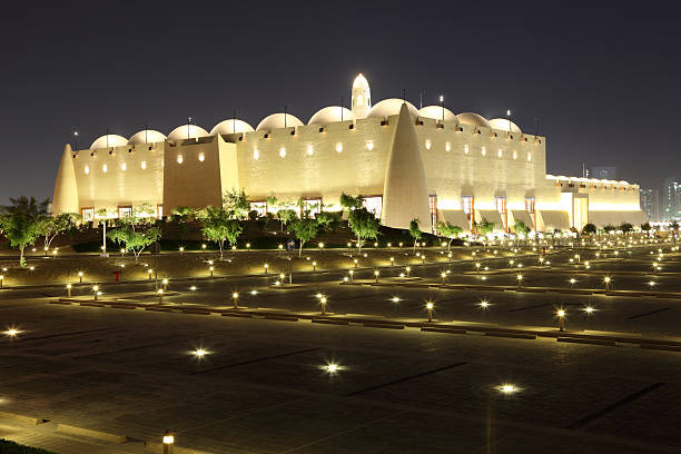 istock Abdul Wahhab Mosque at night. Doha 463416163