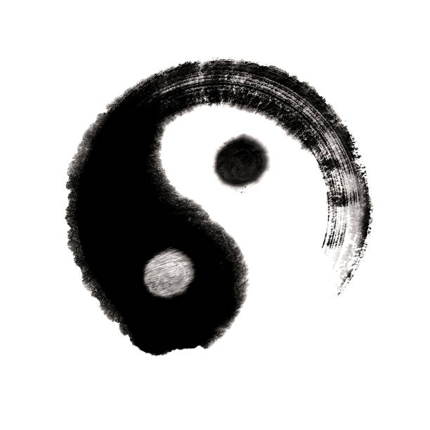 istock yin yang - Great ultimate chinese medicine painting 463419231