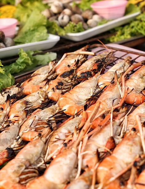 istock delicious prawn on the grill . 463419385
