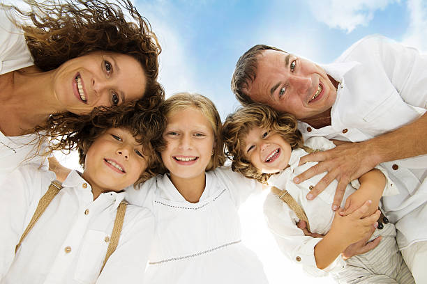istock Big family is relaxing in nature 463424383