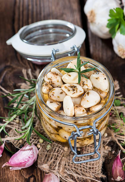 istock Portion of preserved Garlic 463424811