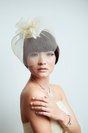 glamour Asian beauty in photo studio