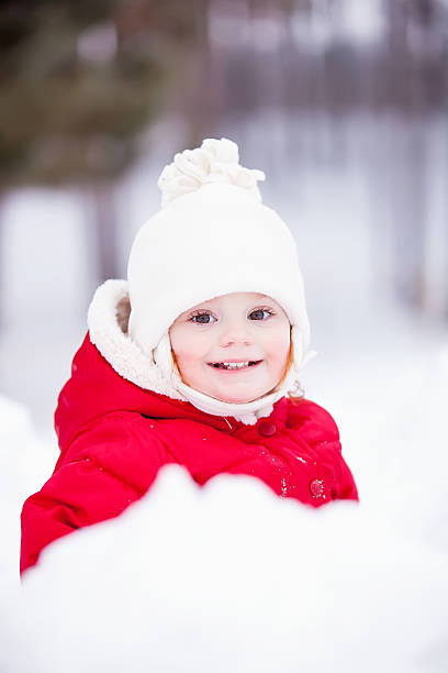 istock Happy Little Girl in Snow 463426127