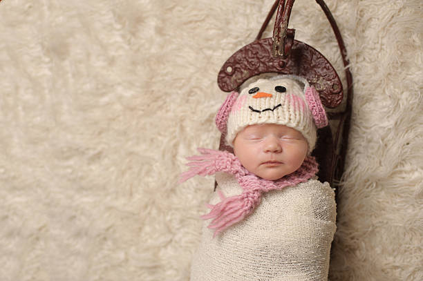 istock Aerial View of Newborn Sleeping 463432127