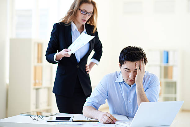 istock Scolding from female boss 463432463