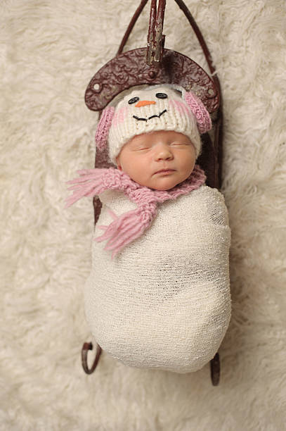istock Aerial View of Newborn Sleeping 463432523