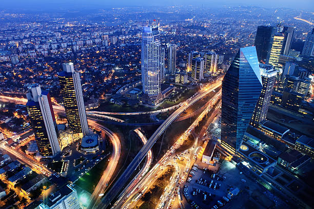 istambul - aerial view bosphorus bridge bosphorus bridge - fotografias e filmes do acervo