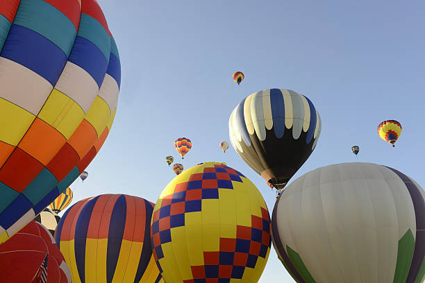 istock Hot air balloons on a Beautiful Sunshiny Day 463440703