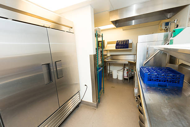 istock The back of a commercial business kitchen 463440909