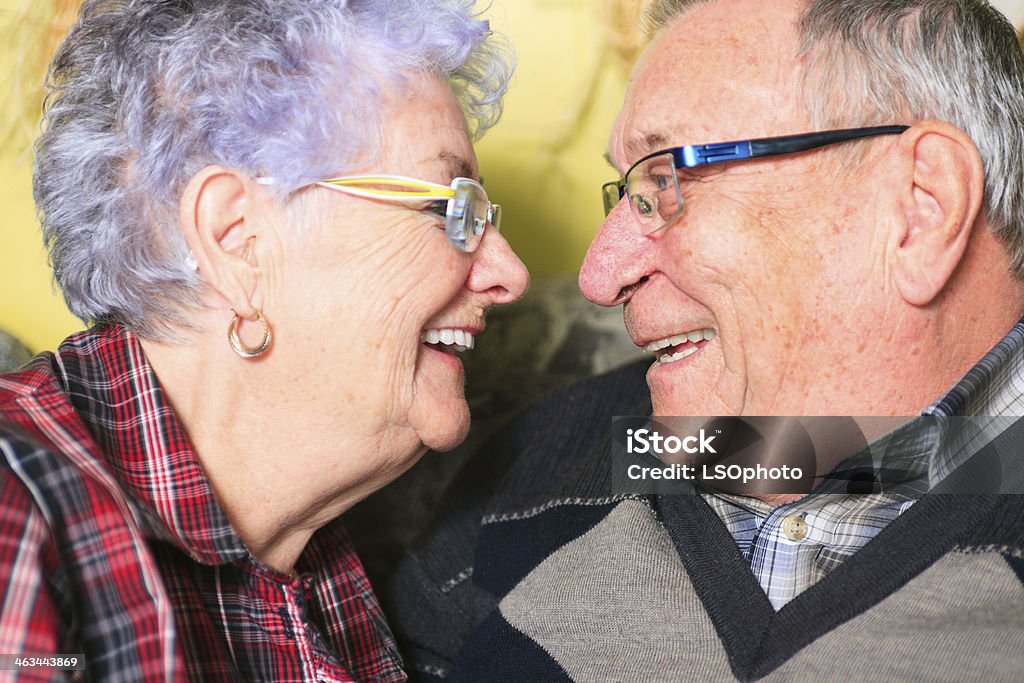 Senior Couple - Fun Senior Couple 70-79 Years Stock Photo