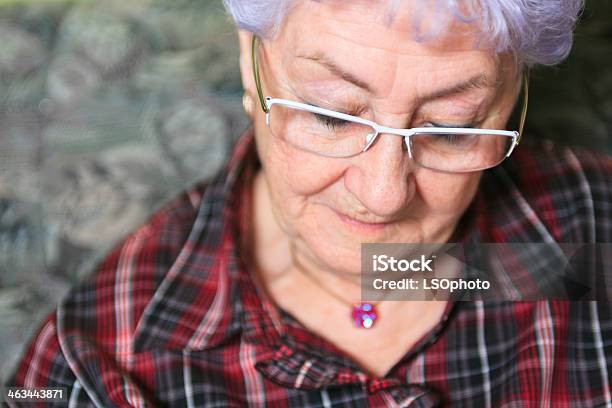 Senior Portrait Depress Stock Photo - Download Image Now - Senior Women, 70-79 Years, 80-89 Years