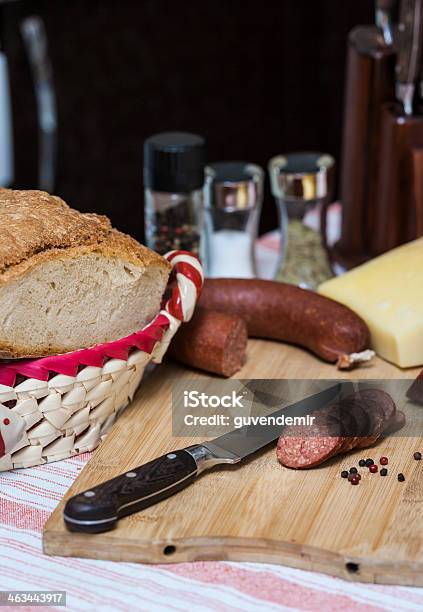 Dry Räucherwurst Stockfoto und mehr Bilder von Ausgedörrt - Ausgedörrt, Braun, Brotsorte