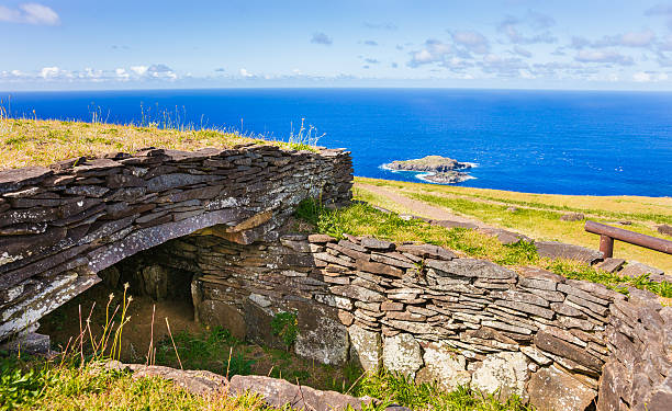 istock Stone Houses in Orongo Village, Easter Island, Chile 463444317