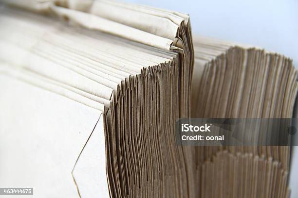 Stack Of Paper Bags Stock Photo - Download Image Now - Arrangement, Arranging, Bag