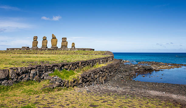 istock Ahu Tahai and Boat Ramp on Easter Island, Chile 463447041