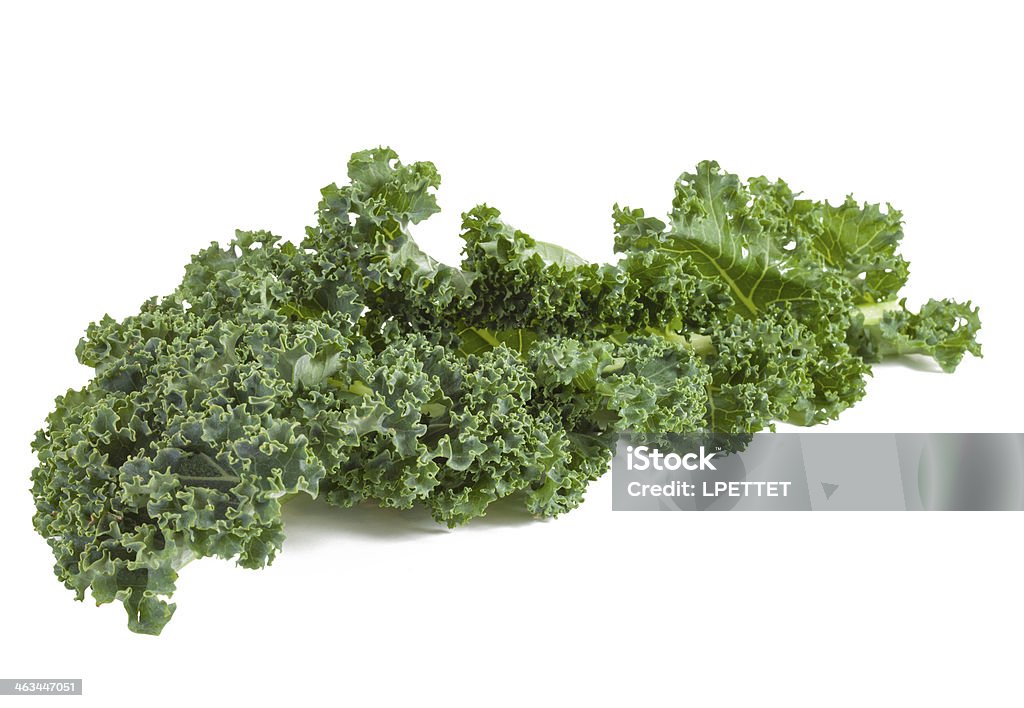 Kale Kale isolated on a white background Antioxidant Stock Photo