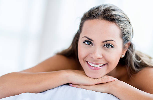 istock Beautiful woman at the spa 463452033