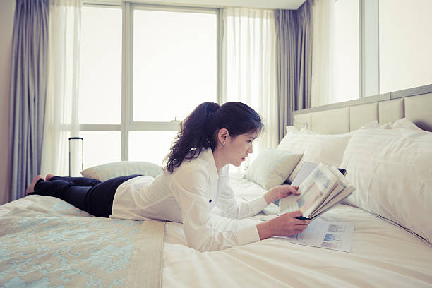 istock businesswoman in hotel 463452049