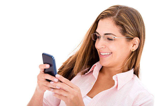 istock Woman texting on her phone 463452335