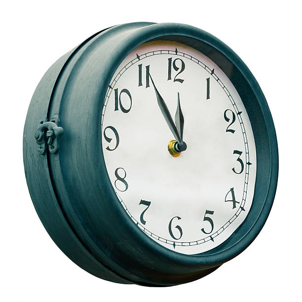 istock Vintage street clock 463453635