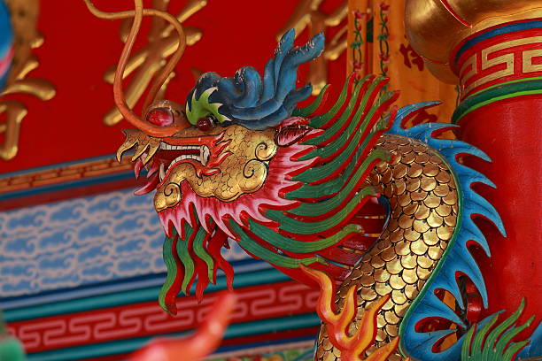 istock The golden China dragon 3 463453865