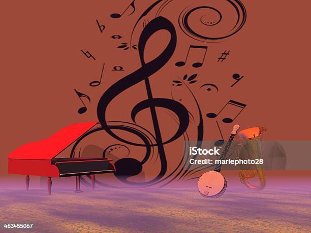 Musical Notes Stock Photo - Download Image Now - Abstract, Art, Art And Craft