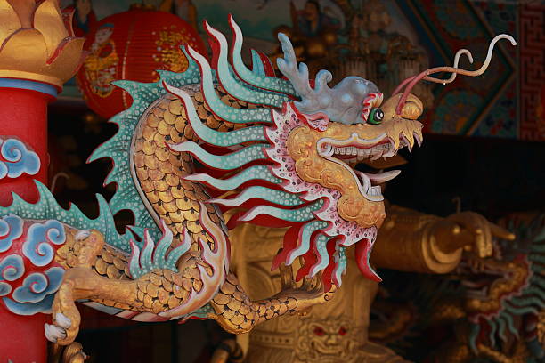 istock The golden China dragon 463462005