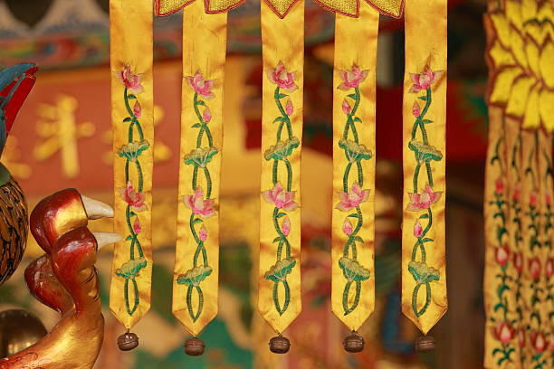 Buddhism Banners on Chinese temple