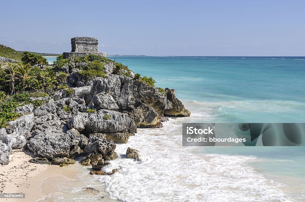 Tulum Mexico Mayan Ruins Tulum Mayan RuinsTulum Mexico Ancient Mayan Ruins Archaeology Stock Photo