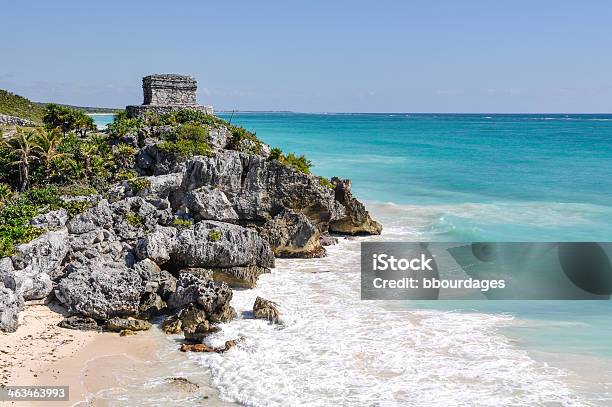 Tulum Mexico Mayan Ruins Stock Photo - Download Image Now - Archaeology, Architecture, Beach