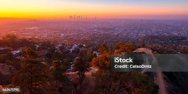 Sunrise View From Griffith Observatory Stock Photo - Download Image Now - Beauty In Nature, City Of Los Angeles, Color Image