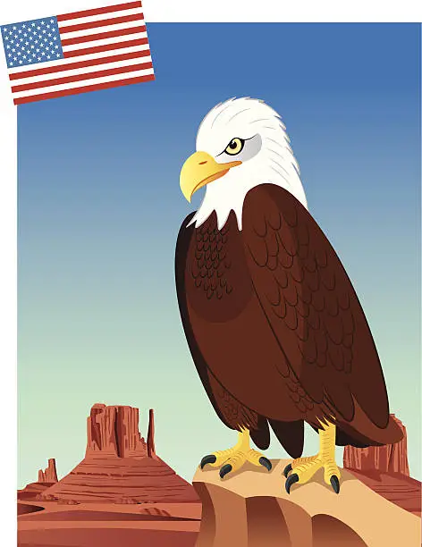 Vector illustration of Soon Eagle