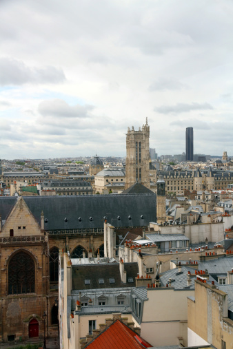 The Tour Saint Jacques in the city of Paris.