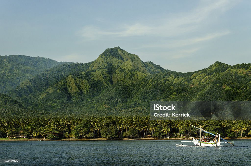 Boot einen Fischer in Bali als Jukung - Lizenzfrei Indonesien Stock-Foto