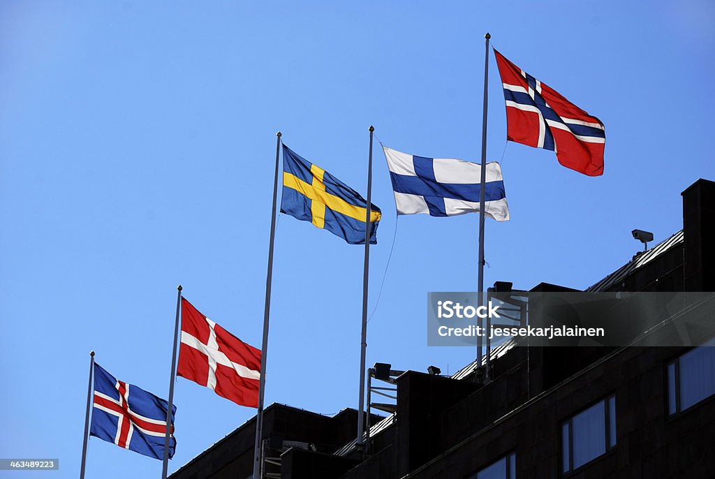 北欧国旗 - アイスランドのロイヤリティフリーストックフォト