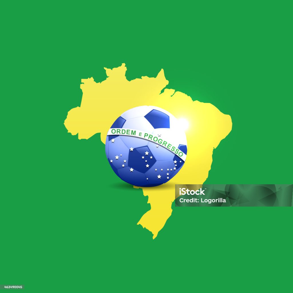 Copa mundial de fútbol Brasil 2014 - arte vectorial de 2014 libre de derechos