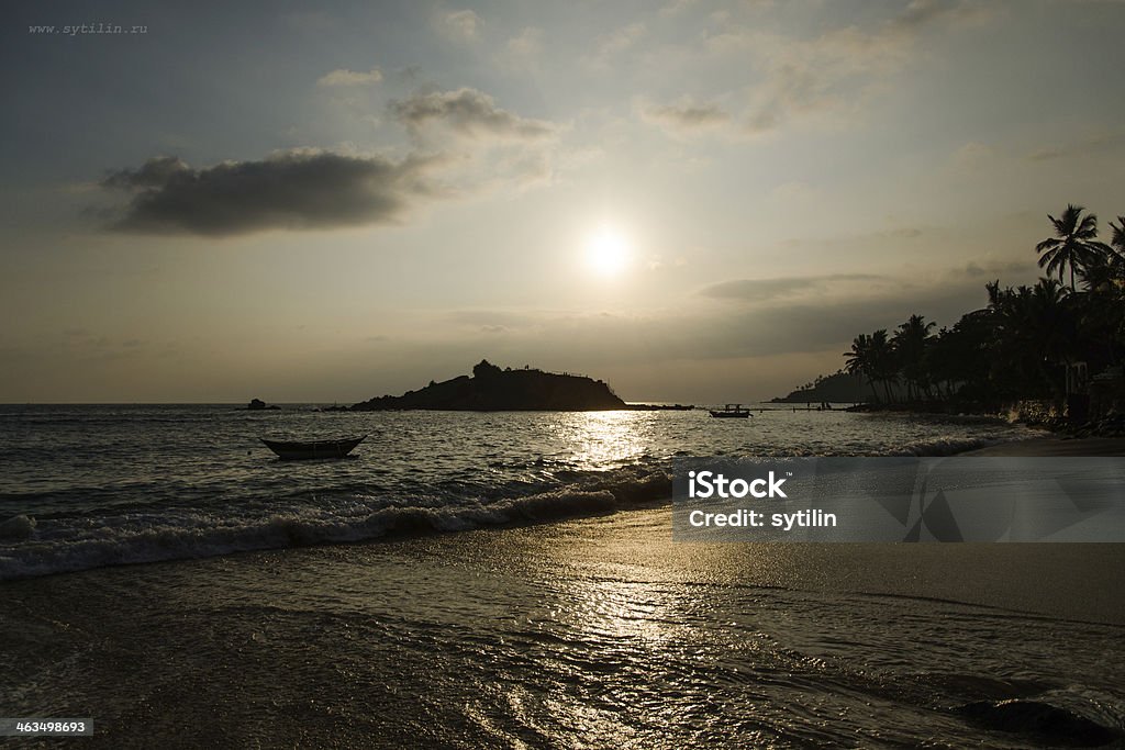 Mar ao pôr do sol - Foto de stock de Areia royalty-free