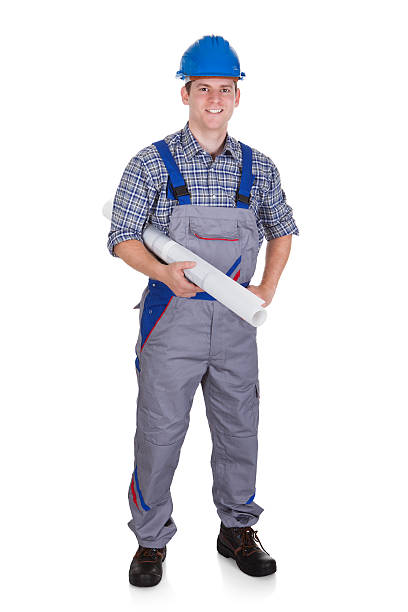istock Portrait of young construction worker 463499175