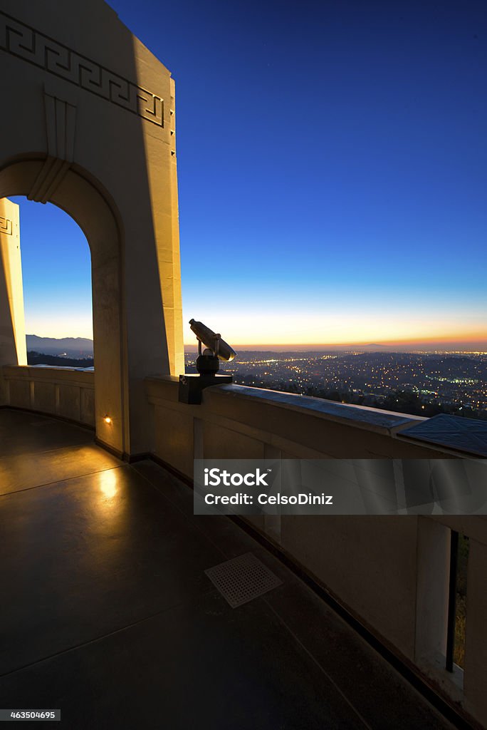 Los Angeles as seen from the Griffith Observatory City of Los Angeles as seen from the Griffith Observatory at dusk, Los Angeles County, California, USA Architecture Stock Photo
