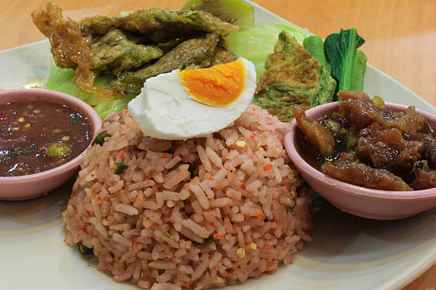 istock Fried Rice with chilli sauce,Thai food 463506581