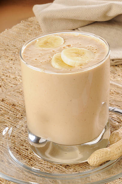 istock Peanut butter banana smoothie 463512337