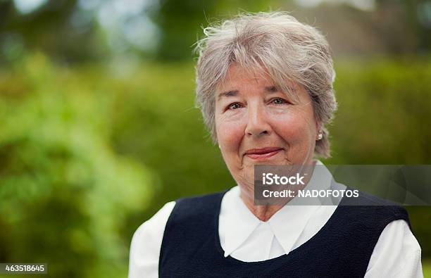 Senior Woman Smiling Stock Photo - Download Image Now - 70-79 Years, 80-89 Years, Adult