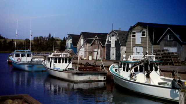 Lobster and Fishing Boats in Prince Edward Island Harbour