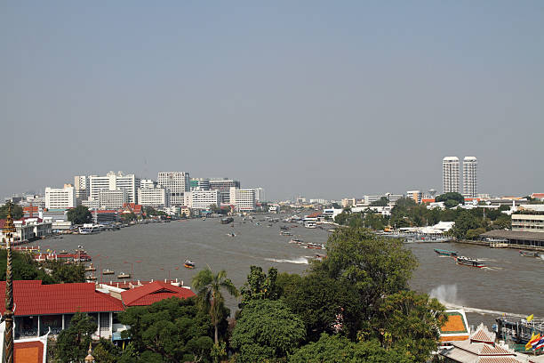 istock Chao Phraya River from Wat Arun in Bangkok, Thailand 463528011
